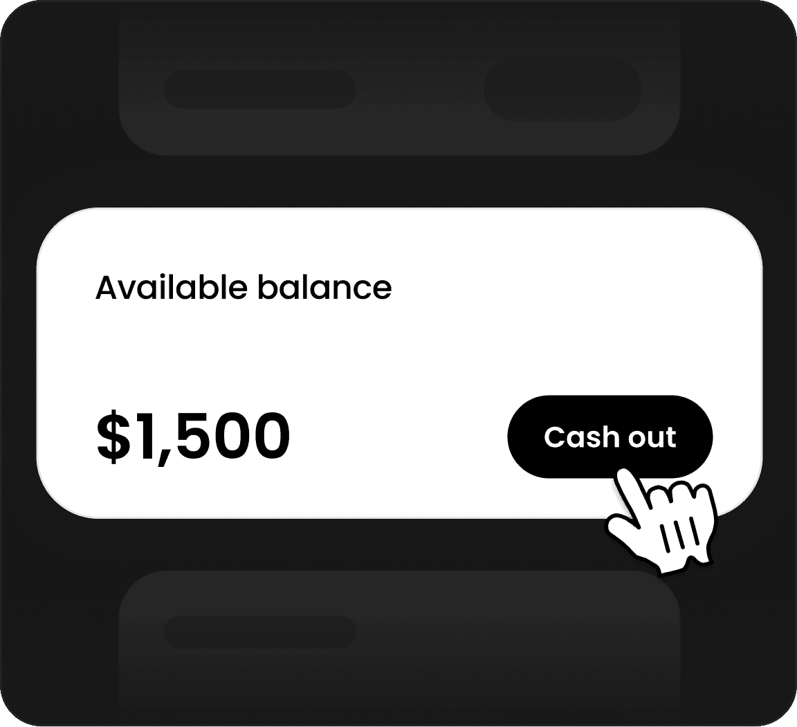 Cash out